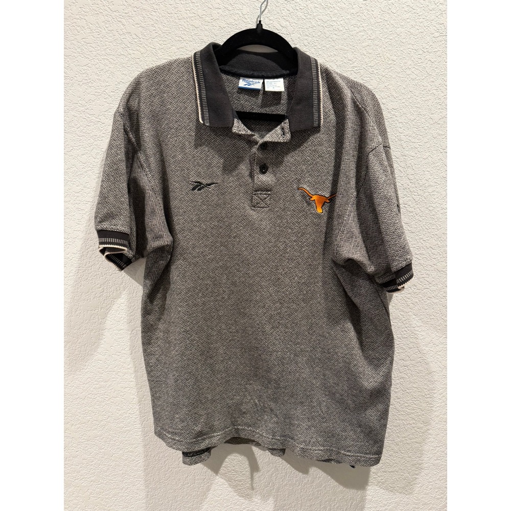 Reebok‎ Rare Reebok  100% Cotton Texas Longhorns Polo Size M